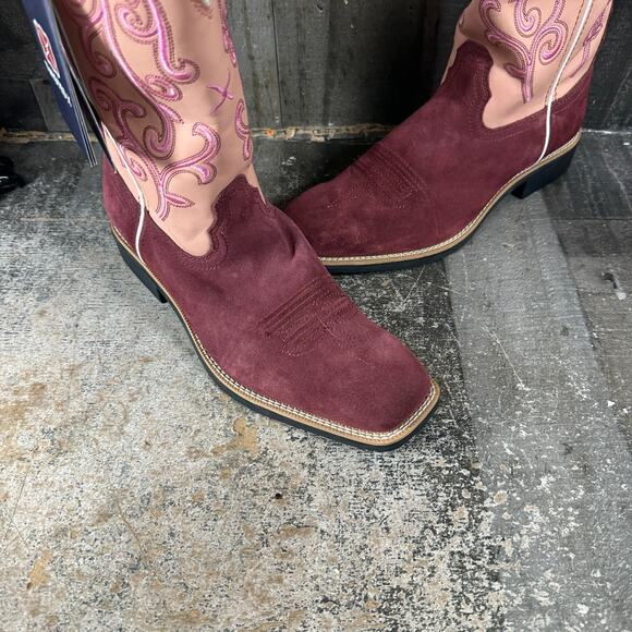 Twisted X Women's size 8.5B Cowgirl Square Toe Boots WTH0020 Embroidered NWOB - Picture 14 of 14